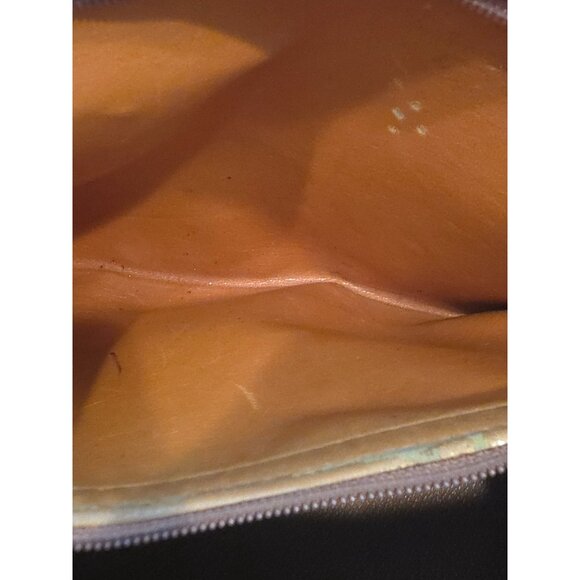 Vintage Dooney & Bourke Pebbled Leather Satchel Handbag - Made In USA - Picture 13 of 16